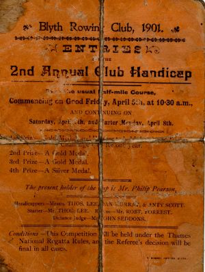 Blyth RC Handicap Races 1901